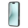 For iPhone 17 Case PU Leather+TPU Hidden Card Holder Drop-proof Phone Cover with Kickstand