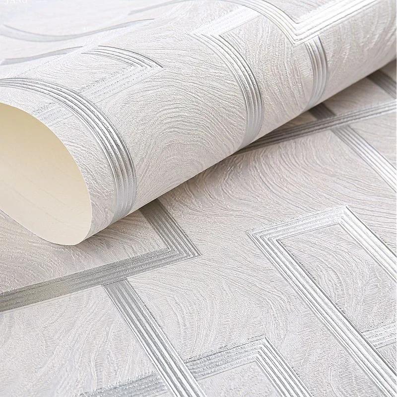 Chinese Style Golden 3D Back Grid Embossed Wallpaper Living Room Study Tea Room El Home Decoration Chinese Pane Wall Stickers