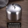 Gold Korean Style 304 Stainless Steel Seasoning Jar with Spoon - Perfect for Chili Sauce, Soy Sauce, or Salt.