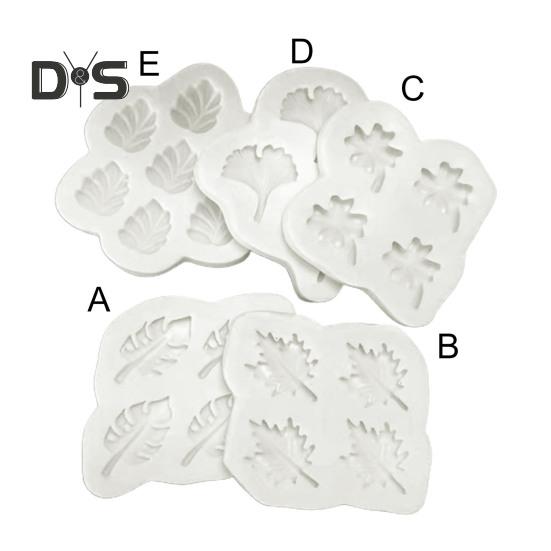 Food Grade Chocolate Mold Heat Resistant Silicone Leaf Shaped Handmade Cake Pastry Mold Baking Tool Kitchen Supplies