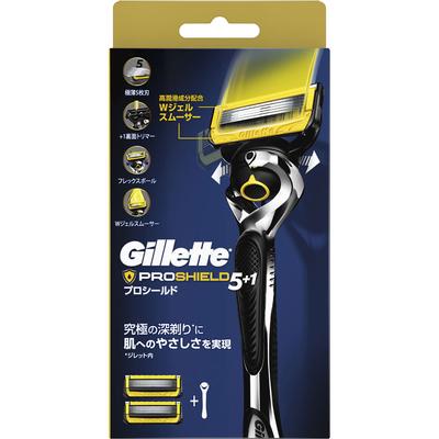 Gillette Proshield Χειροκίνητη Λαβή με 2 ανταλλακτικές λεπίδες Θήκη για Ξυραφάκια Ανδρών για Άνδρες Θήκη για Άνδρες