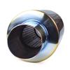 MUTEKI Muffler Tail Throw Exhaust Tailpipe for Light Stainless Easy Universal Fit Cutter, Vehicles, Steel, Installation, Titanium-Look Muffler,