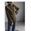 Women's Slim Fit Knitted Sweater - Warm Long Sleeve Turtleneck Base Shirt