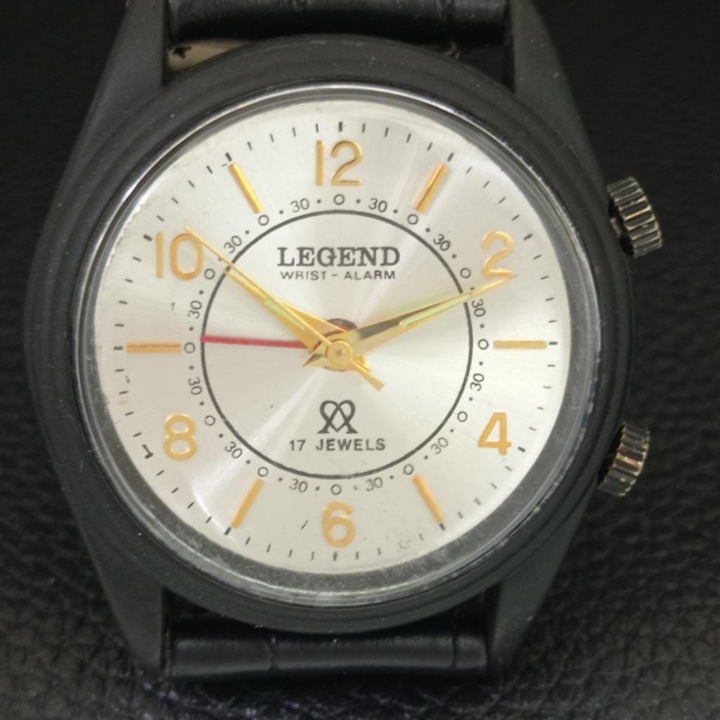 REFURBISHED VINTAGE LEGEND HAND-WINDING SWISS MENS ALARM WATCH a707535-1