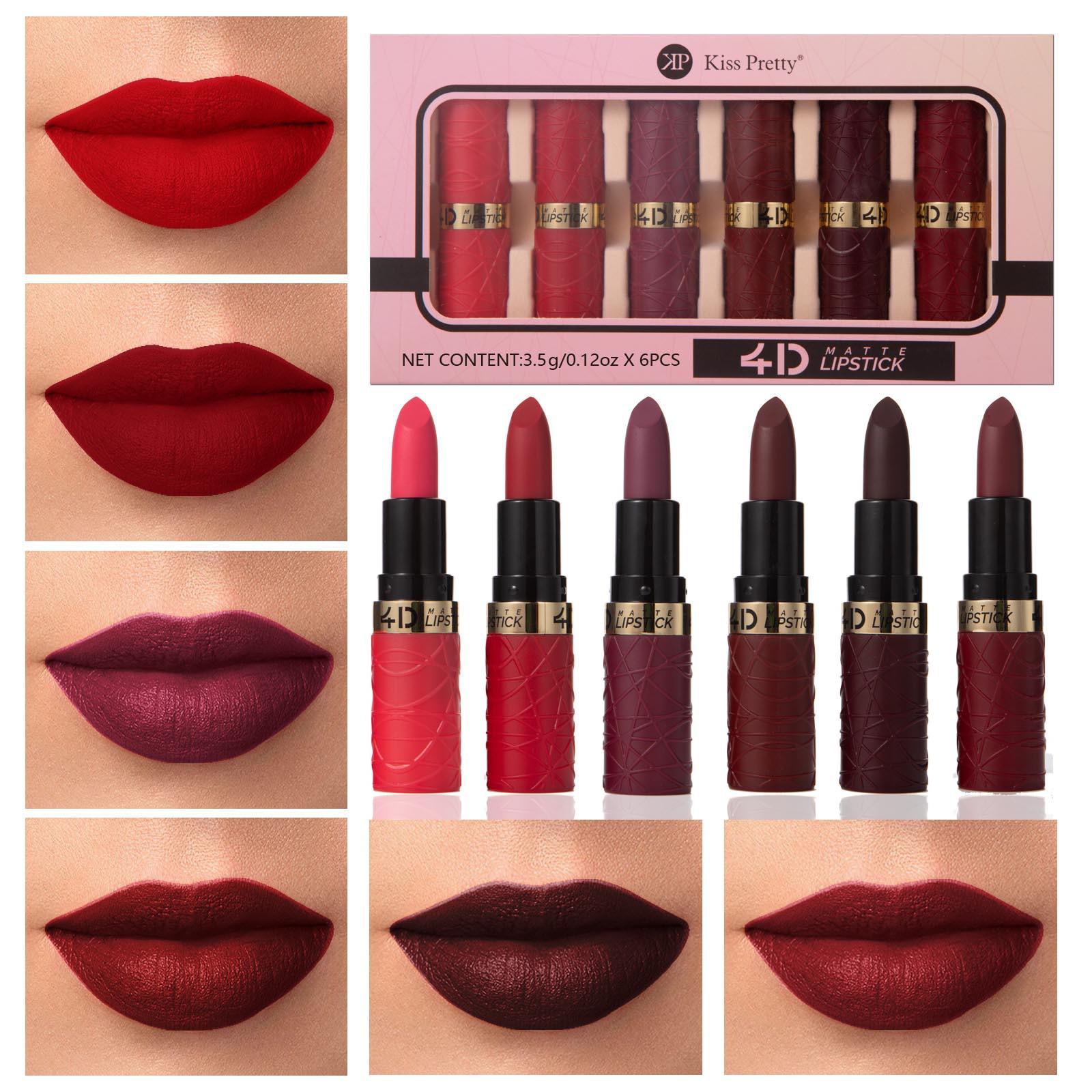 

Международный фаворит: Набор помад Kiss Pretty из 12 цветов — яркая, приятная для кожи, нелипкая формула 3.5g each, set of 6