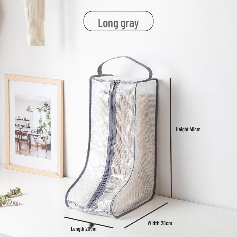 Transparent Moisture-Proof Shoe Dust Cover for Long and Short Boots
