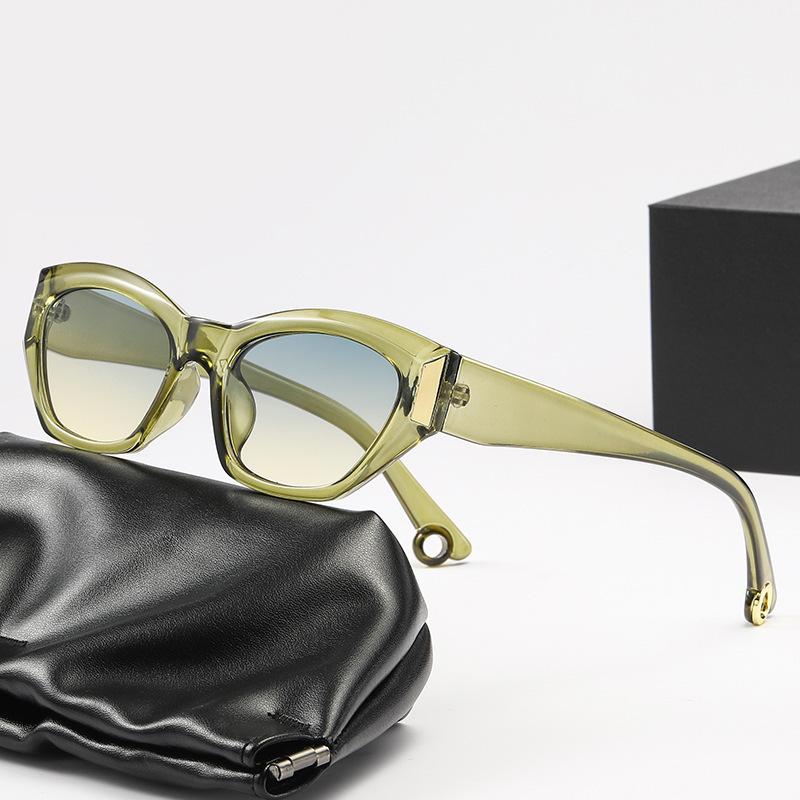 JYL TS Square Sunglasses Women UV Protection  Face Slimming 11187 A-5792