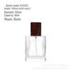Square Transparent Glass Perfume Bottle - 25ml/50ml Spray & Water Replenishment
