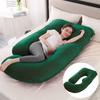 J-Shaped Maternity Body Pillow for Pregnant Women Side Sleeper Waist Support Removable Washable Cover Multifunctional Sleeping Aid