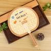 Durable Old-Fashioned Hand-Woven Bamboo Fan for Children and Babies, Portable Winter Vintage Banana Leaf Fan