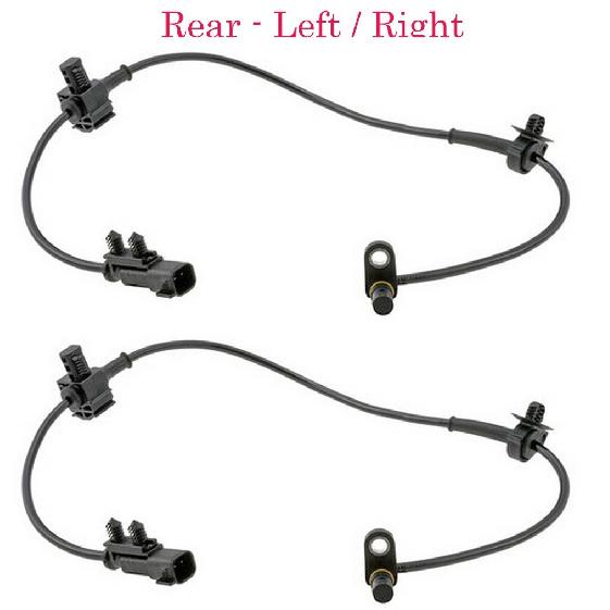 2x ABS Wheel Speed Sensor & Connector Rear L/R Fits Cadillac Chevrolet GMC
