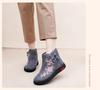 Embroidered High Boots: Warm, Non-Slip, Soft-Soled Cotton Shoes for Elderly - Ethnic Style, Perfect for Winter