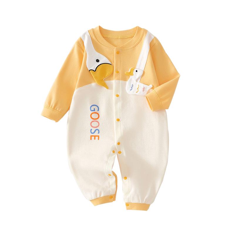 Super Cute Pure Cotton Baby Romper - Spring/Autumn Unisex Crawling & Sleepwear