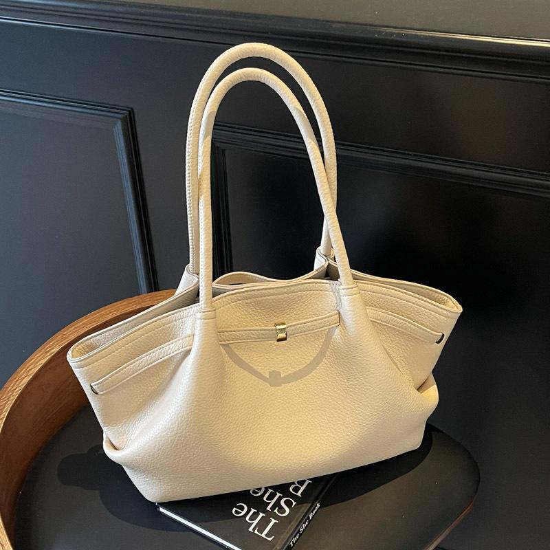 Underarm Bag Women's New Fashion Portable Shoulder Bag Lychee Pattern Commuter Bag