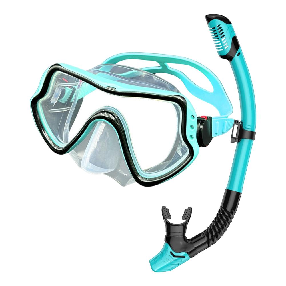 Professional Scuba Diving Mask & Snorkel Set for Adults Tempered Glass Panoramic View Swimming Training Snorkeling Kit