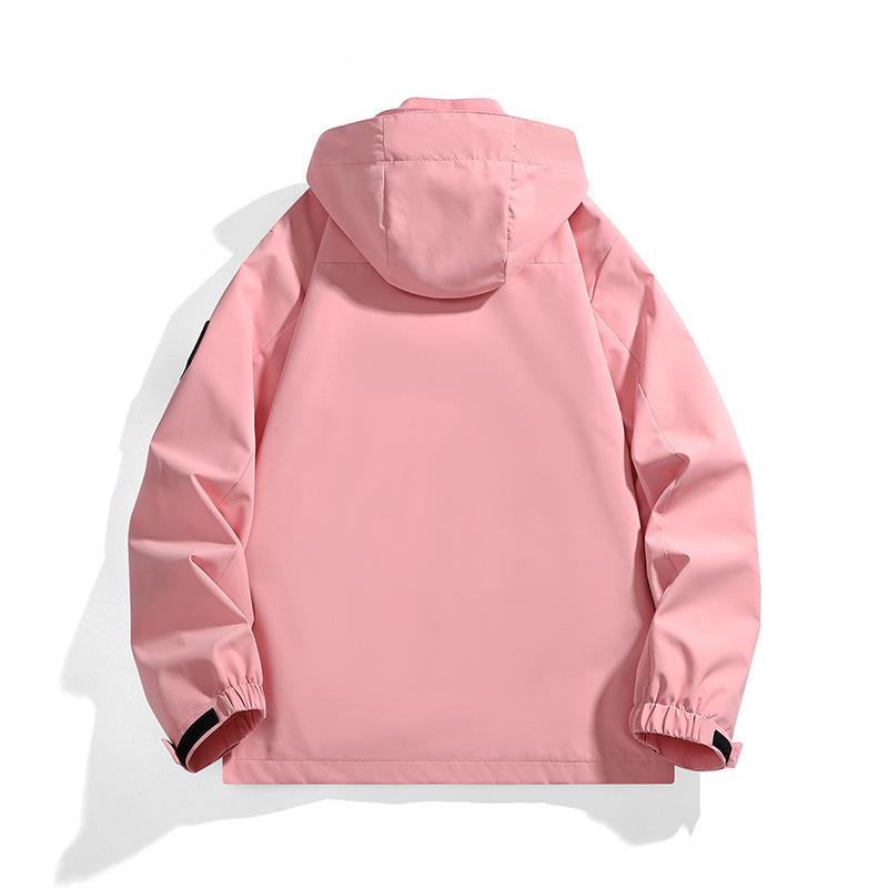 New Men's Couple Jacket Hooded Waterproof Windproof Jacket Teen