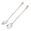 Stainless steel long handle spoon household restaurant mixing spoon coffee spoon Korean dessert milk tea small spoon spoon