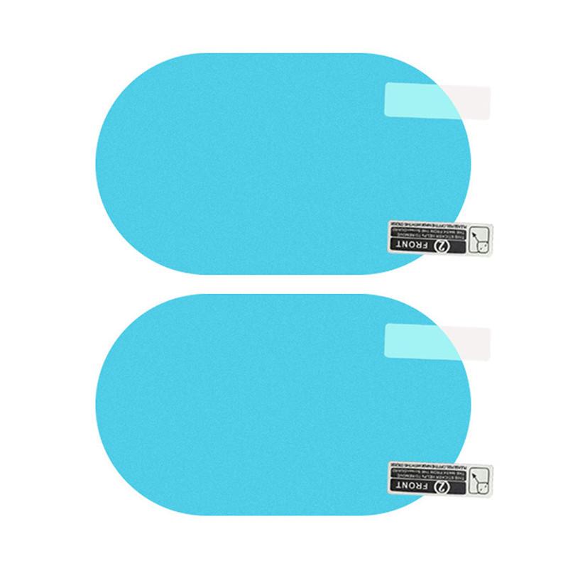 2PC Car Rearview Mirror Protective Film Antimist  Anti Glare Waterproof Rainproof Rearview Window