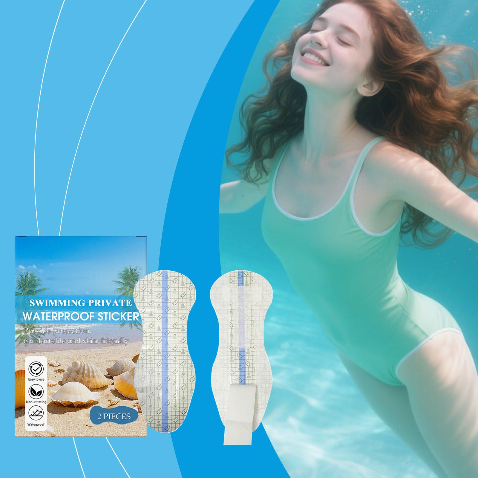 

Водонепроницаемые гигиенические прокладки, 2 женские прокладки для нижнего белья, прозрачные полиуретановые гигиенические прокладки для купальников, наклейки для плавания, пляж One Size белый