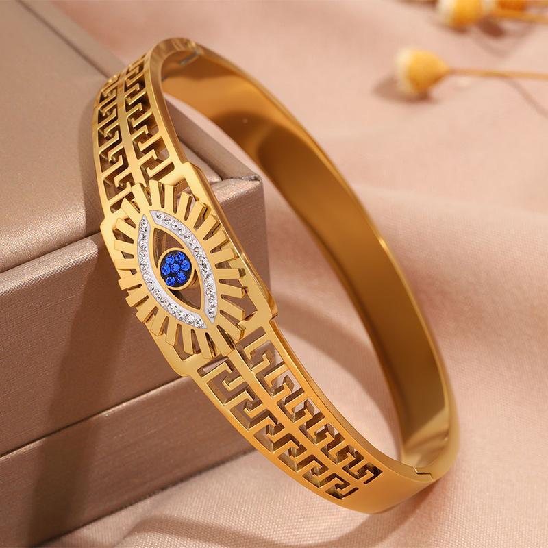 New Greek Eyes Female Noble Hollow Devil Eyes Light Luxury Style Jewelry Bracelet