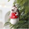 New Christmas tree decoration fox hedgehog special-shaped Christmas ball ornament Christmas tree pendant pendant
