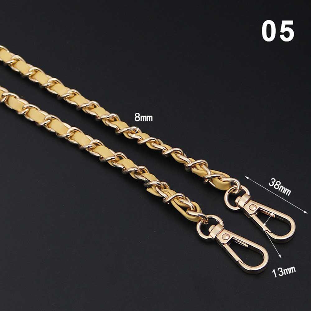 Replaceable Bag Parts Crossbody Bag Belt Metal Purse Strap hardware Bag Chain Leather Bag Strap