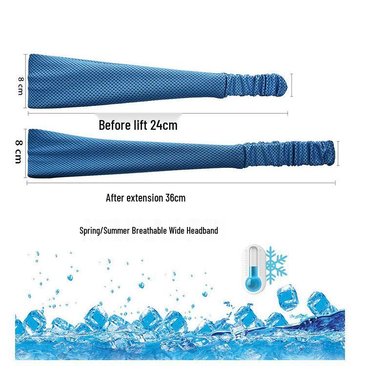 Breathable Summer Sport Headband - Sweat-Absorbent Yoga Wrap Hair Accessory
