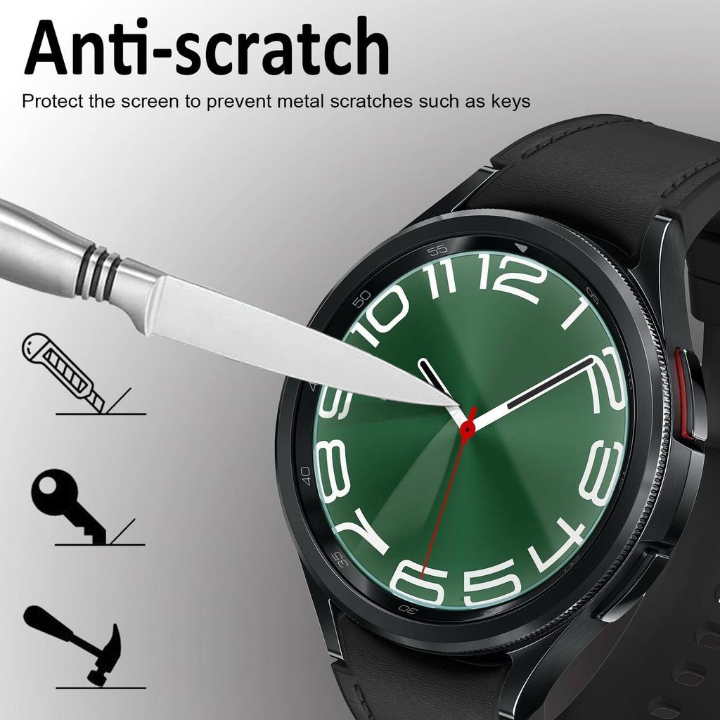Tempered Glass For Samsung Galaxy Watch 6 40mm 44mm Accessories HD Clear Hydraulic Film Screen Protector Watch 6 Classic 43/47mm