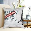 Banksy Follow Your Dreams Throw Pillow Cover Polyester Decorative Pillow Graffiti Fashion Cushion Covers