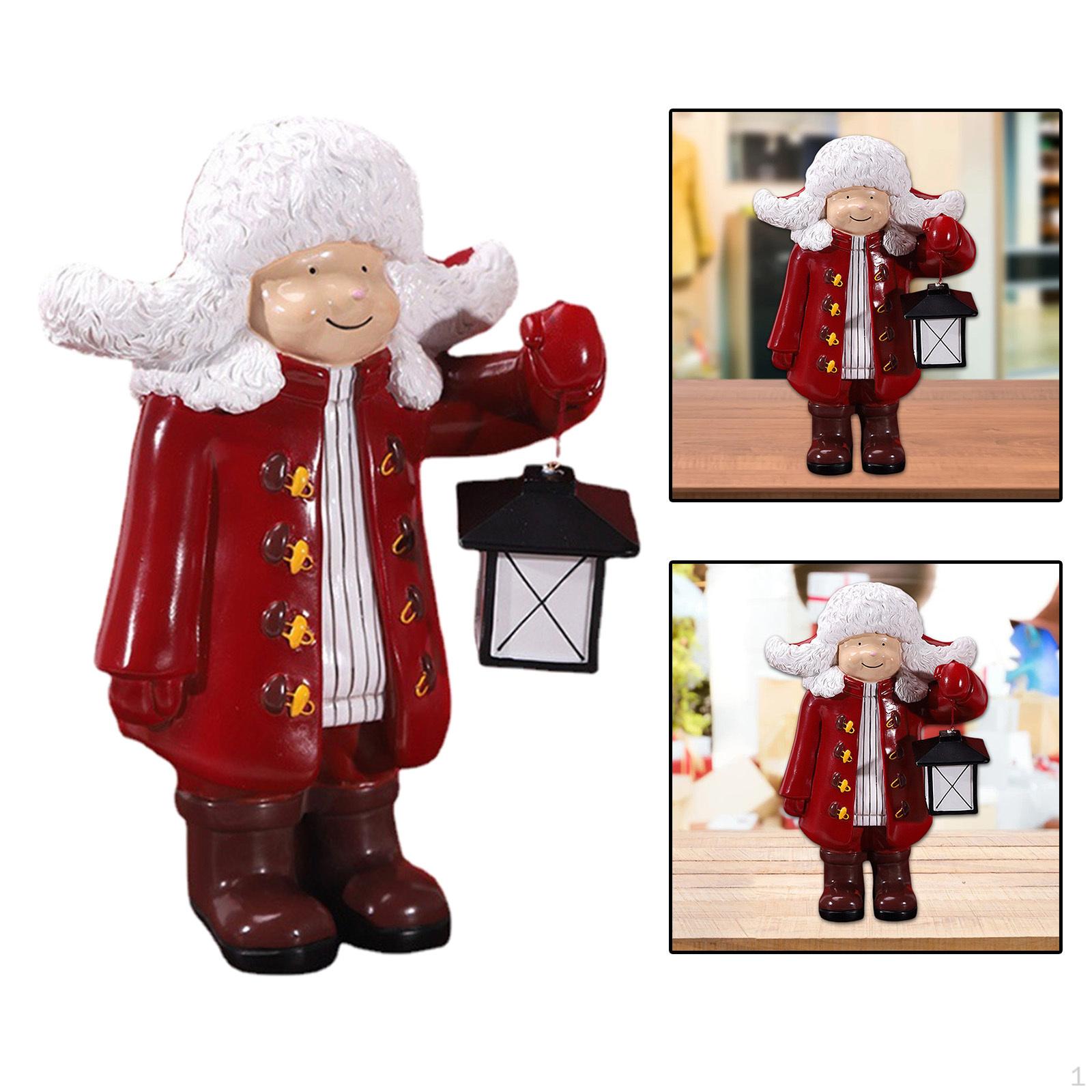 

Figurine Christmas Ornament Decorative for Home Party Festival червоний