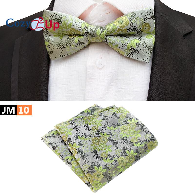 İki Parça Takım Paisley Papyon ve Cep Mendilleri