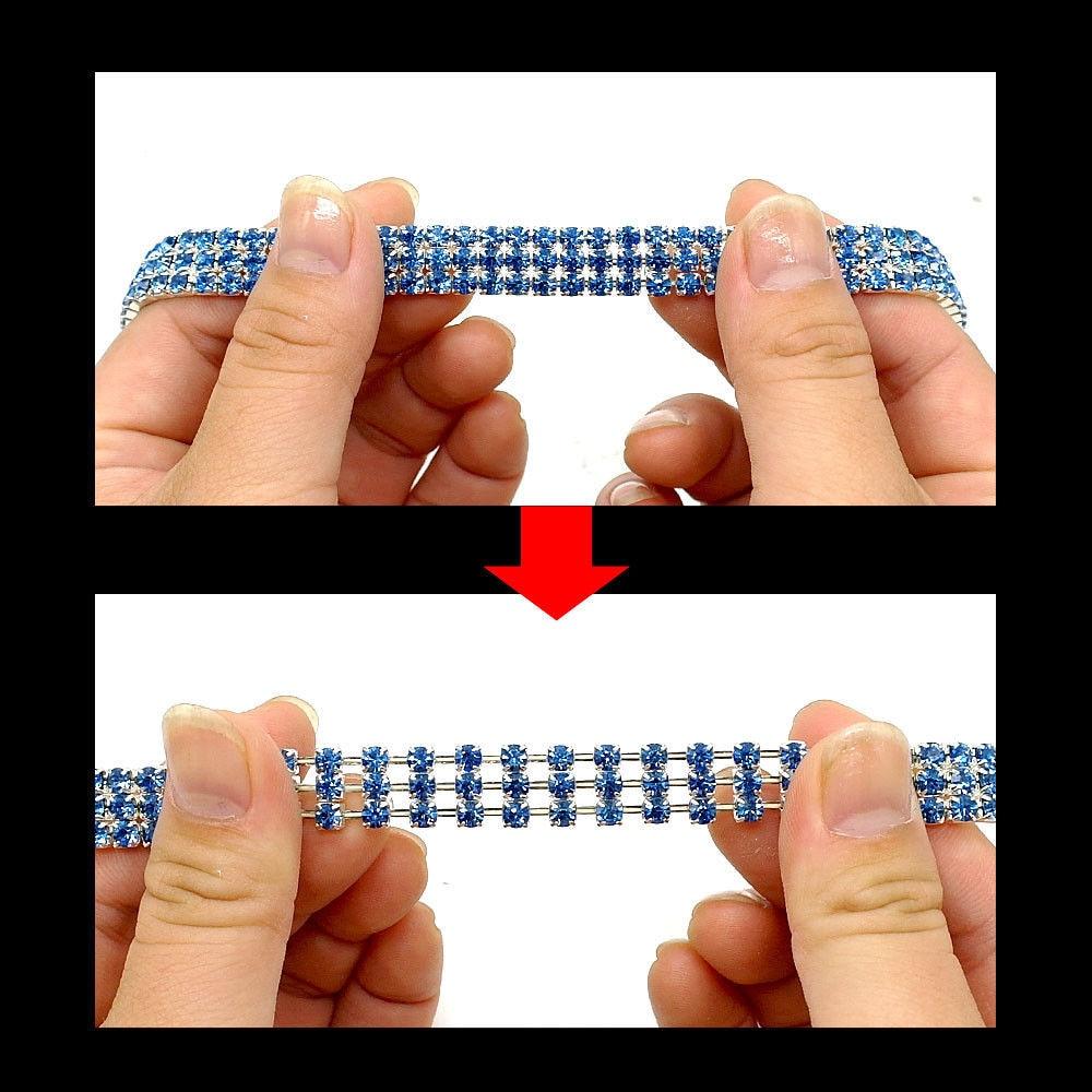 Błyszcząca kryształowa obroża z diamentem dla szczeniąt, błyszczący, pełny naszyjnik z kryształów górskich