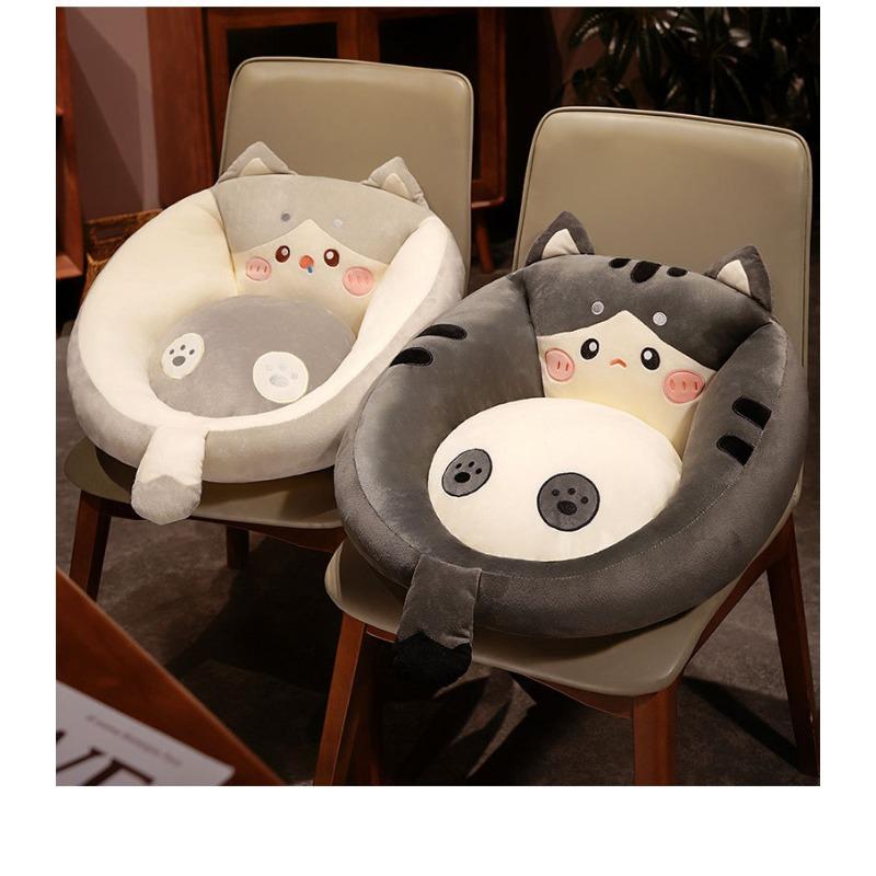 Cuscino Futon Gatto Carino Cartone Animato Morbido Peluche Imbottito Cuscino Schienale Divano Casa Tatami Addensato Camera da Letto Cuscino da Pavimento