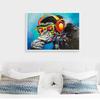 RELIABLI ART Animal Painting Gorilla with Glasses and Headphone Canvas Pictures Wall Art For Home Decoration Posters and Prints