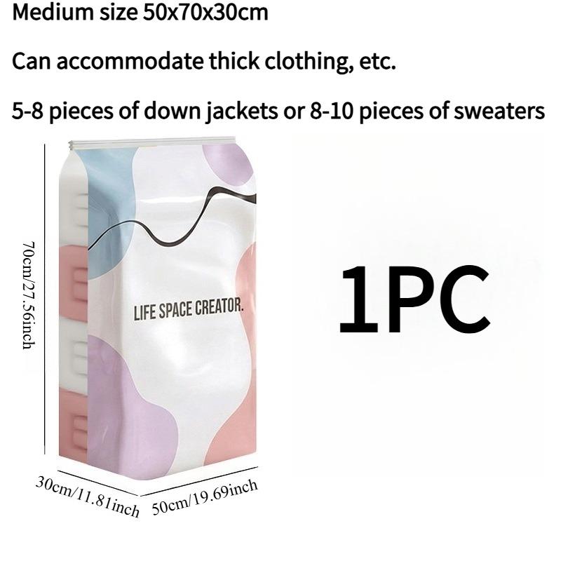 1PC Vacuum Compression Bag Free Air Extraction Storage Clothes Quilt Three-dimensional Thickened Large Capacity Luggage Press Sealed Storage Bag