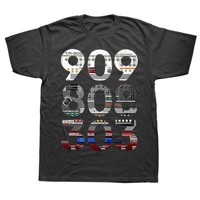 Lustige Synthesizer 909 808 303 Drum T-Shirts Sommer Grafik Baumwolle Streetwear Kurzarm Geburtstagsgeschenke T-Shirt Herrenbekleidung