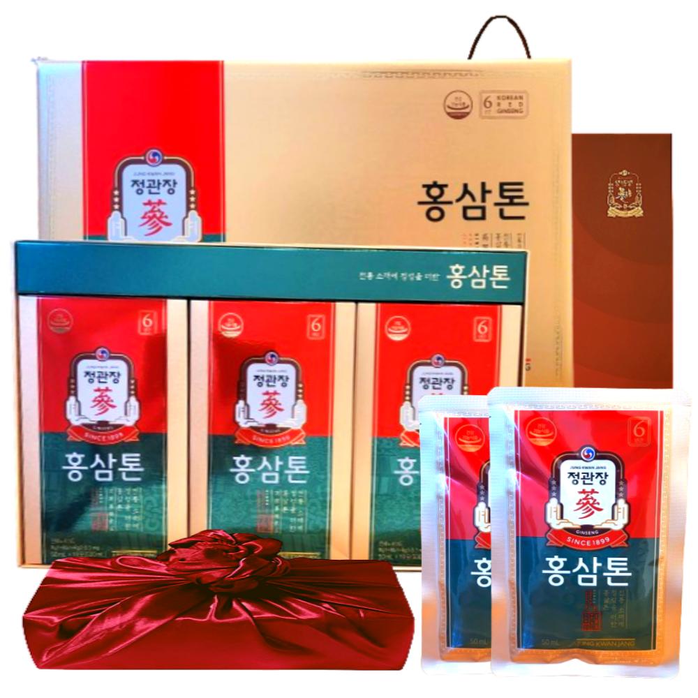 Cheong Kwan Jang Red Ginseng Extract Hongsamton Family Month Holiday Gift Set for Parents (Including Traditional), 50ml, 60 Sets
