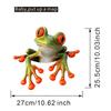 Playful Frog Toilet Seat Sticker Waterproof Self-Adhesive Removable Decal for Bathroom WC Decoration