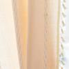 Cotton And Linen Fringed Kitchen Window Drapery French Striped Rod Pocket Curtain