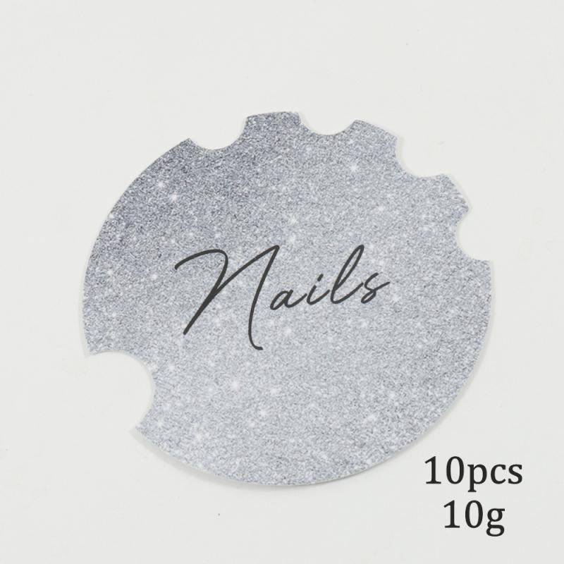 10Pcs Nail Art Display Paper Board Nail Photography Props Background Decoration Beauty Salon Prop Nailfie Disc