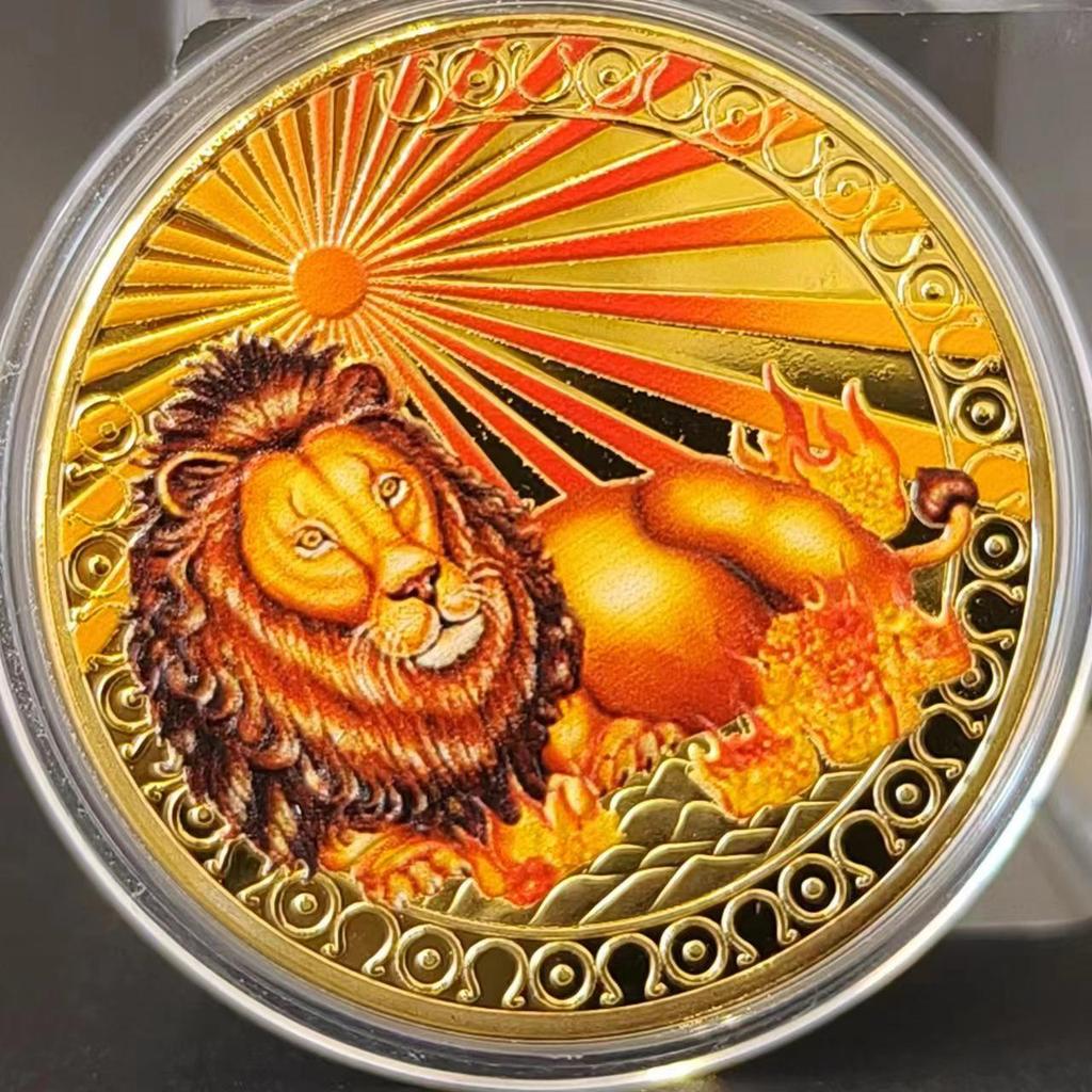 Gold-Plated Scorpio, Gemini, and Libra Zodiac Medallion Set