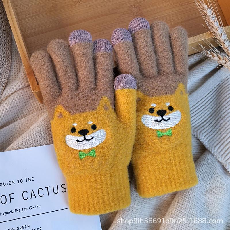 Cute Cartoon Fleece Thickened Cycling Cold Wholesale