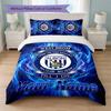 Set Biancheria da Letto Personalizzato West Bromwich Albion FC con Nome Testo 1 Copripiumino + 2 Federe Logo Calcio Regalo Personalizzato per Occasioni Speciali Decorazione Camera da Letto