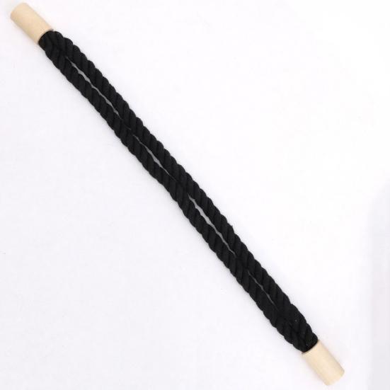Magnetic Curtain Tieback, Cotton Linen Rope Curtain Holdback with Wood Buckle for Drapes, Decorative Tie Backs for Bedroom, Boho Room, Nursery,