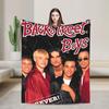BSB Backstreet Boys Band Blanket  Warm Soft For Couch Chair Sofa Bed Travel Office Flannel Bedspread Bed Cover