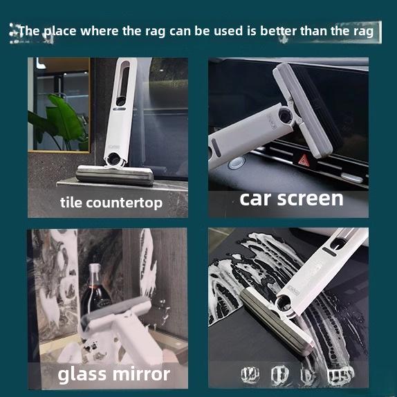 Genuine Patent Multifunctional Desktop Mini Mop for Hands-Free Washing and Water Absorption in Bathroom