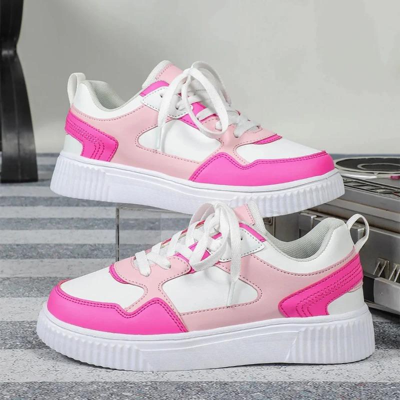 Koreanisch Trendige Modische Dicke Sohle Lässige Sportschuhe Weich Bequem Outdoor Paar-Stil Trendschuhe Synthetisches Innenmaterial