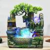 Desktop Fountain Waterfall Fish Bowl Feng Shui Landscape Rockery Indoor Ornament
