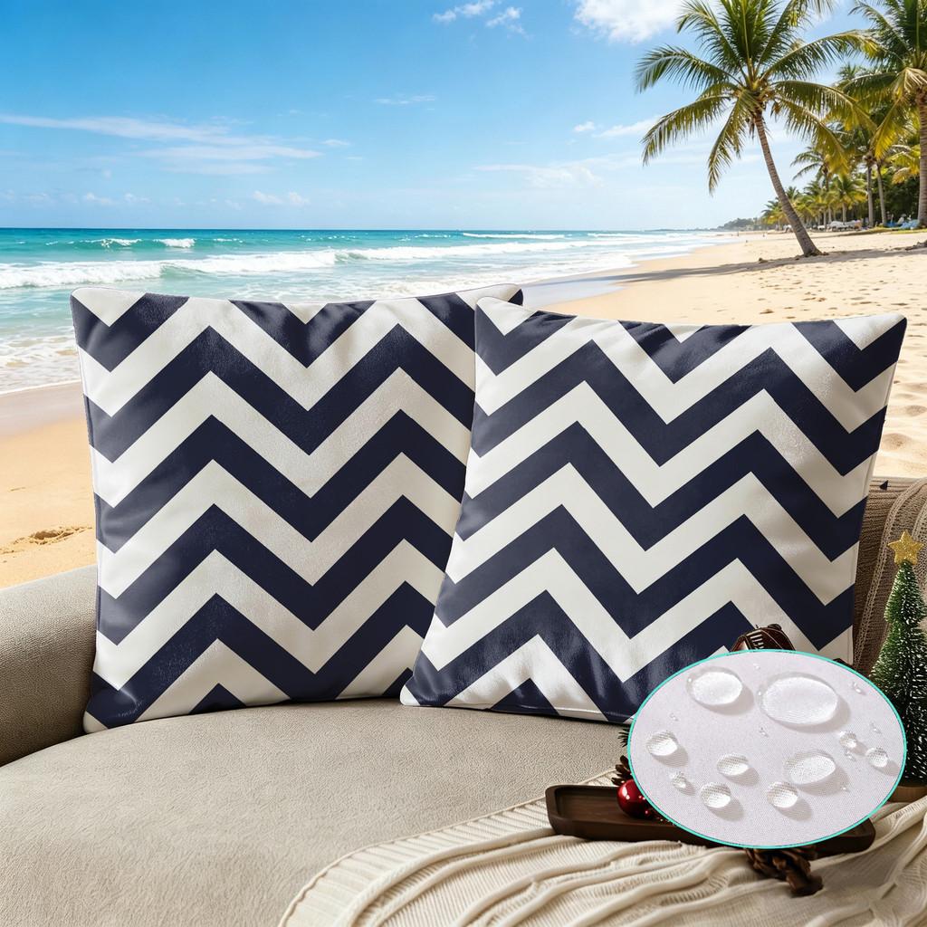 Modern Minimalist Polyester Waterproof Pillow Cover With Digital Print For Living Room Decor