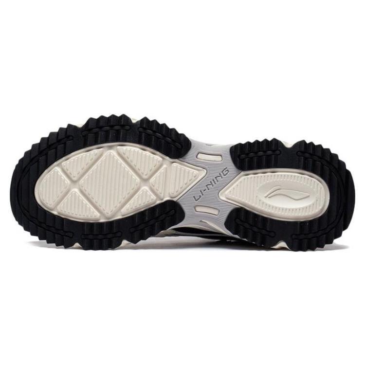 New LiNing Pick Up The Light Anti Slip And Wear Resistant Breathable Low Top Running Shoes Men's White Gray Blue ARXT007-3